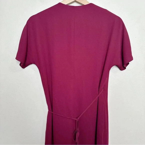 Aritzia Babaton  Womens Xsmall Wrap Burgundy Wallace Dress - Picture 11 of 13